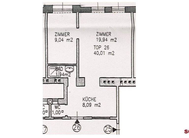 Wohnung zum Kauf 249.000 € 2 Zimmer 40 m² 3. Geschoss Wien 1090