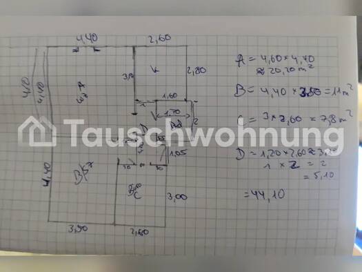 Wohnung zur Miete Tauschwohnung 666 € 2,5 Zimmer 63 m² 1. Geschoss Alsterdorf Hamburg 22089