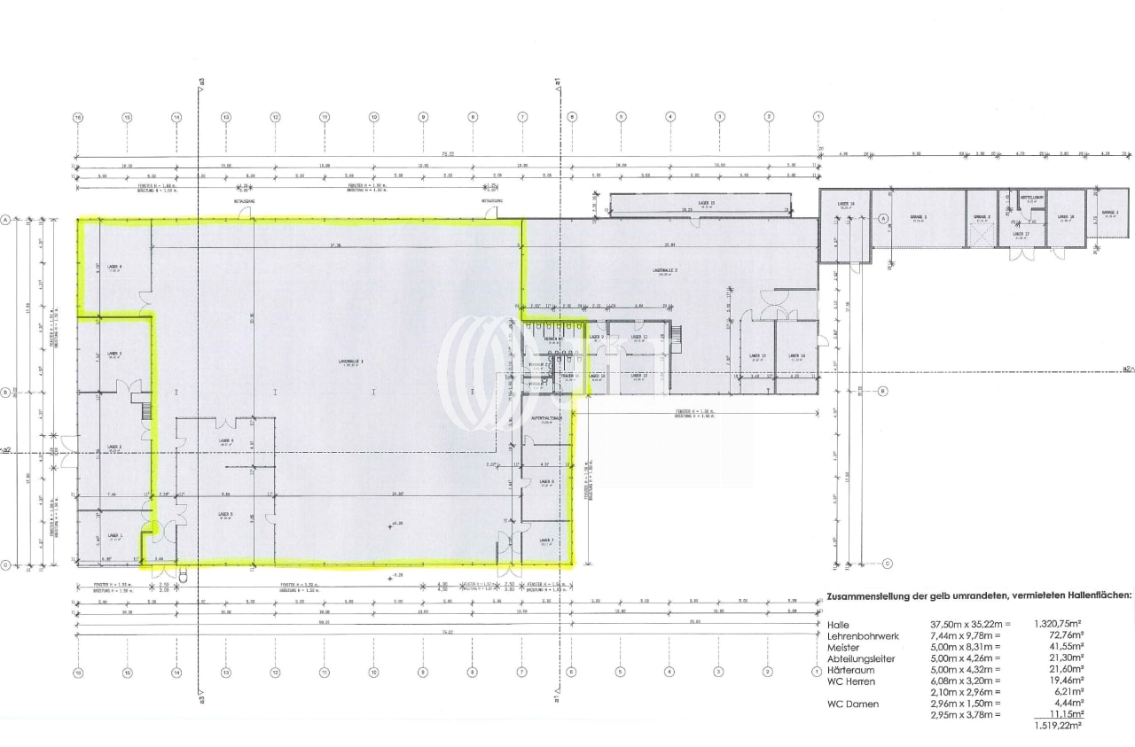 Lagerhalle zur Miete 5,80 € 1.450 m²<br/>Lagerfläche Pfaffengrund - Nord Heidelberg 69123