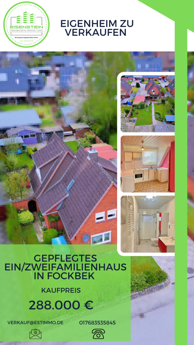 Mehrfamilienhaus zum Kauf als Kapitalanlage geeignet 288.000 € 5 Zimmer 204 m² 620 m² Grundstück Nachtigallen Weg 16 Fockbek 24787