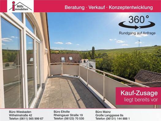 Wohnung zum Kauf 249.000 € 2 Zimmer 67 m² 3. Geschoss Eltville Eltville am Rhein 65343