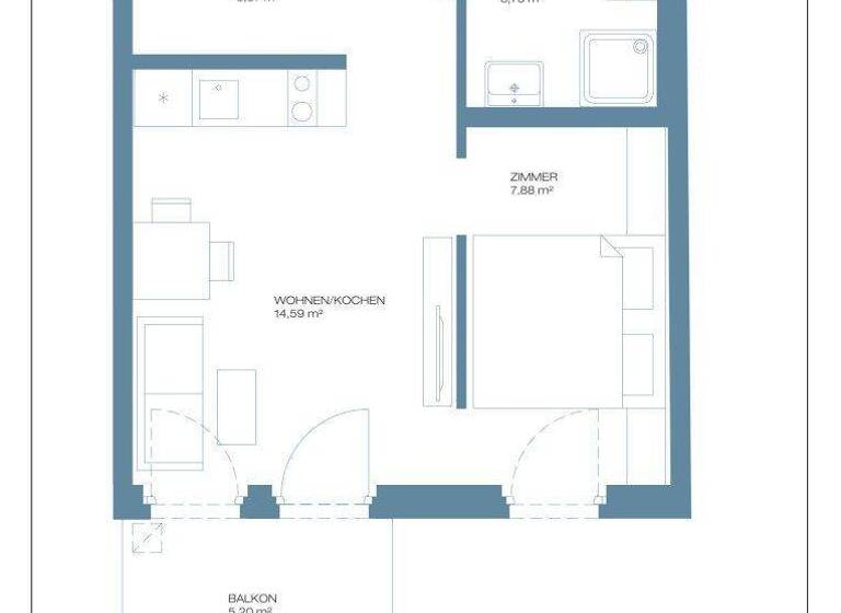 Wohnung zum Kauf provisionsfrei 326.400 € 2 Zimmer 31,8 m² 4. Geschoss Ruthnergasse Wien 1210