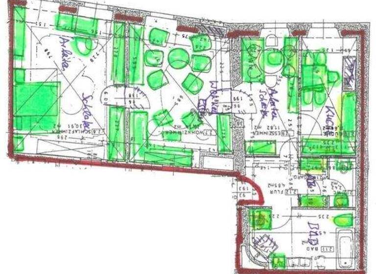 Wohnung zur Miete 1.150 € 3 Zimmer 100 m² 2. Geschoss Innenstadt Regensburg 93047