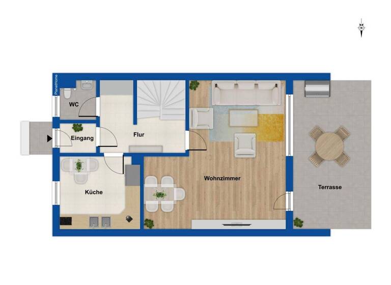 Reihenmittelhaus zum Kauf 369.000 € 6 Zimmer 128 m² 227 m² Grundstück Töging Töging am Inn 84513