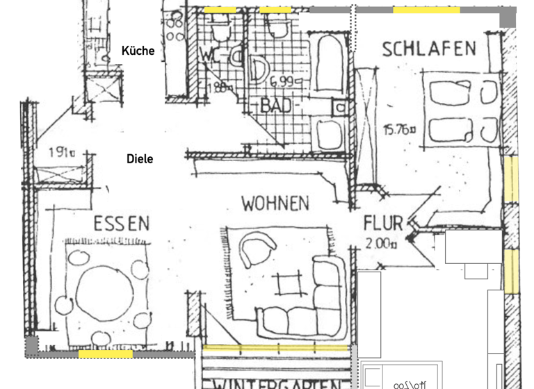 Wohnung zum Kauf provisionsfrei 298.000 € 3,5 Zimmer 87 m² Geschoss 1/2 Eisingen 97249