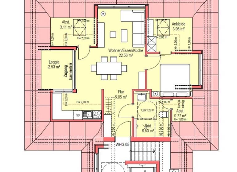 Wohnung zur Miete - Erstbezug 780 € 2 Zimmer 51,6 m² frei ab 01.06.2026 Rastede II Rastede 26180