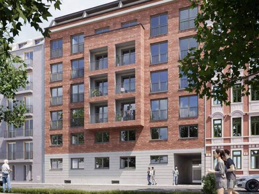 Wohnung zur Miete - Erstbezug 1.024 € 2 Zimmer 53,9 m² 3. Geschoss frei ab sofort Südvorstadt Leipzig 04275