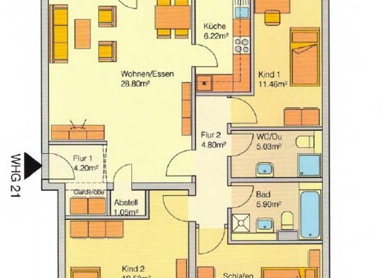Wohnung zum Kauf 349.000 € 4 Zimmer 107,8 m² EG Gohlis Dresden 01156