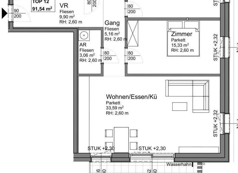 Wohnung zum Kauf - Erstbezug 398.406 € 3 Zimmer 91,5 m² 1. Geschoss Ohlsdorf 4694