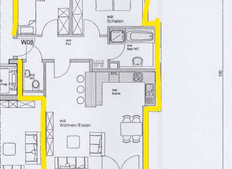 Wohnung zum Kauf 257.000 € 3 Zimmer 77 m² 2. Geschoss Endersbach Weinstadt 71384