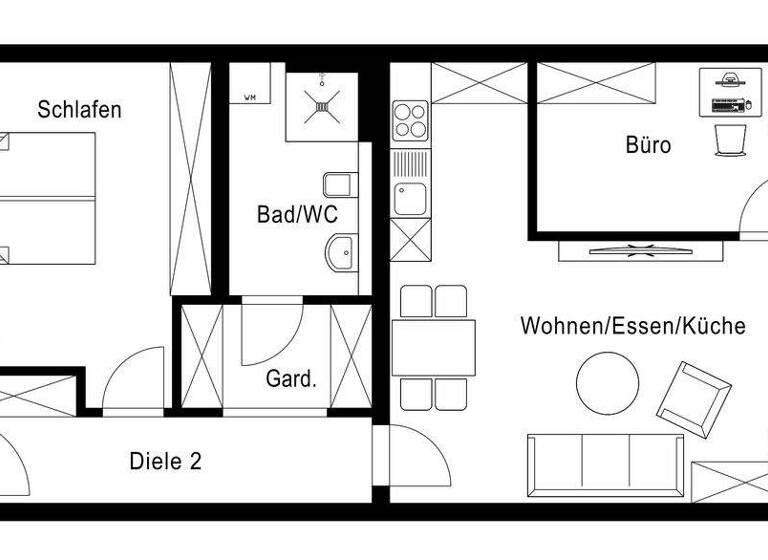 Terrassenwohnung zum Kauf provisionsfrei 559.900 € 3 Zimmer 80,6 m² 3 Geschosse frei ab sofort Bahnhofstraße 23 Mering 86415