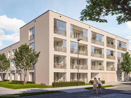 Studio zum Kauf - Neubau provisionsfrei 332.000 € 1 Zimmer 34,4 m² 1. Geschoss Schmetterlingsstraße 1 Heimstetten Kirchheim b. München 85551