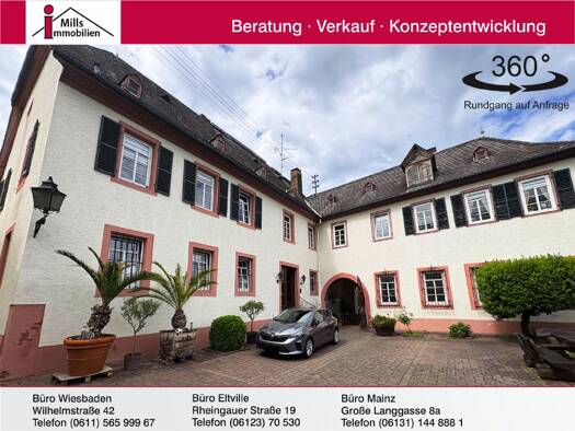 Haus zum Kauf 1.980.000 € 11 Zimmer 475 m² 2.602 m² Grundstück Hattenheim Eltville am Rhein 65347