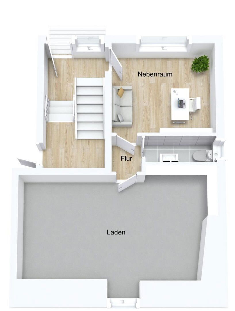 Bürofläche zum Kauf provisionsfrei 82.600 € 45 m²<br/>Bürofläche Ludwigvorstadt Rastatt 76437