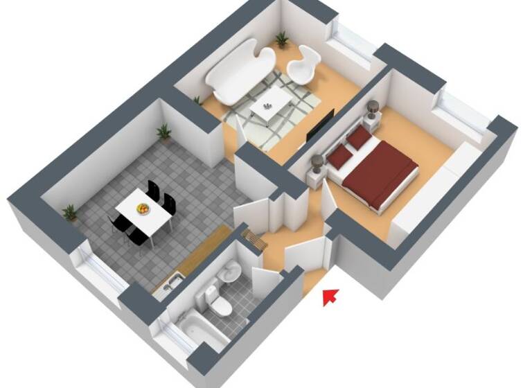 Wohnung zur Miete 369 € 2 Zimmer 61,2 m² 1. Geschoss Lennestraße 63 Lüdenscheid 58507