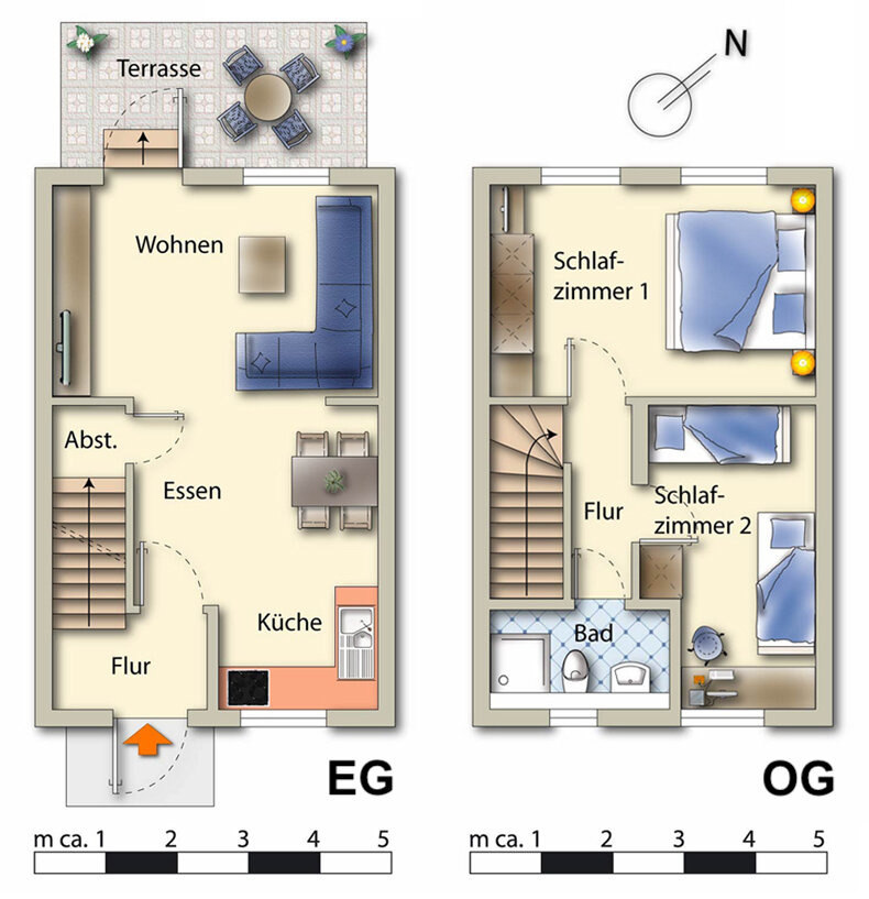 Reihenmittelhaus zum Kauf 298.000 € 3 Zimmer 56,5 m²<br/>Wohnfläche Seebad Bansin Bansin 17429