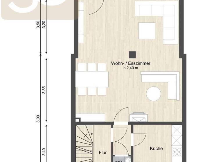 Reihenmittelhaus zum Kauf 269.000 € 6 Zimmer 175 m² 252 m² Grundstück Hellwinkel Wolfsburg 38446