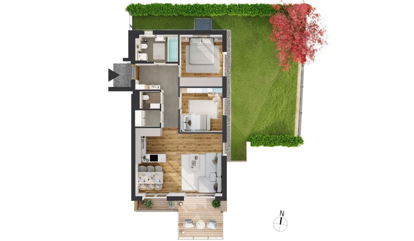 Terrassenwohnung zum Kauf provisionsfrei 865.000 € 3 Zimmer 72,5 m²<br/>Wohnfläche 1.<br/>Geschoss Alois-Schrott-Straße 18 Arzl Innsbruck 6020