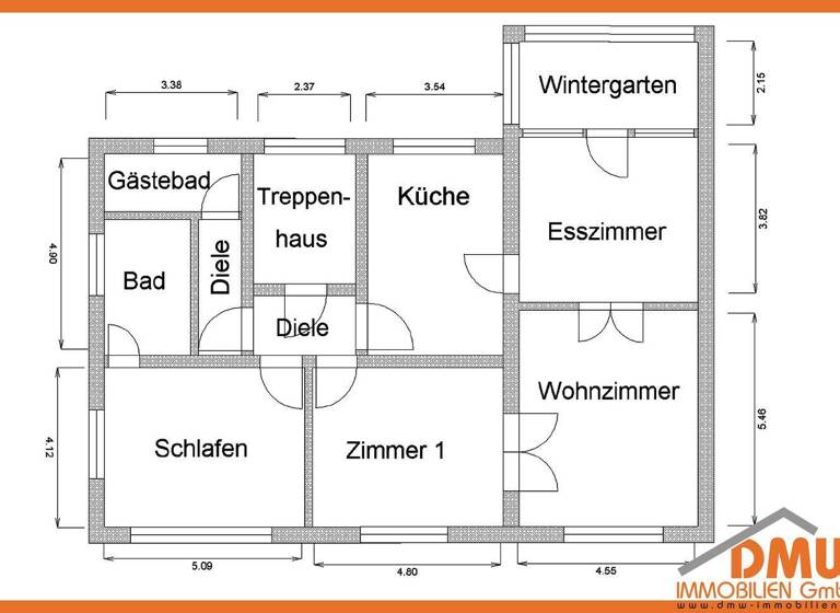 Wohnung zur Miete 990 € 4 Zimmer 130 m² 1. Geschoss Ernst-Ludwig-Str. 40-70 Wöllstein 55597