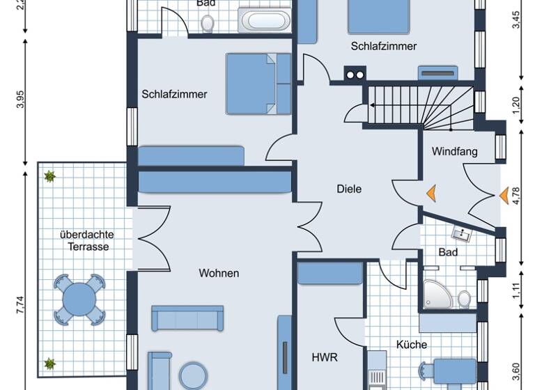 Mehrfamilienhaus zum Kauf 595.000 € 9 Zimmer 240 m² 1.114 m² Grundstück Garding 25836
