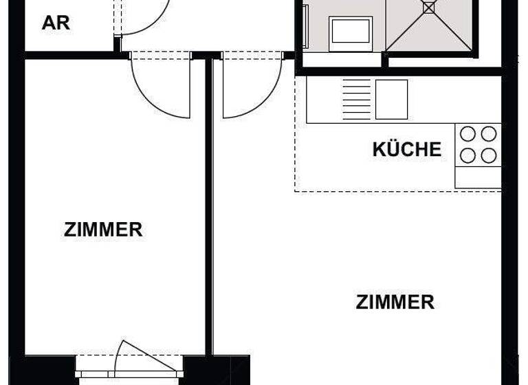Wohnung zur Miete - Erstbezug 672 € 2 Zimmer 44,8 m² frei ab sofort Suurheid 69 Rissen Hamburg 22559