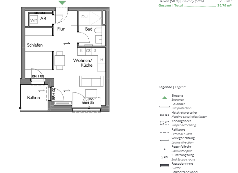 Studio zum Kauf - Erstbezug provisionsfrei 214.000 € 1 Zimmer 39,8 m² 1. Geschoss Naunhof 04683