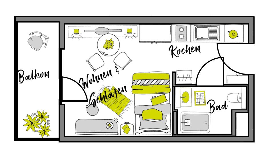 Studio zur Miete 448 € 1 Zimmer 23 m²<br/>Wohnfläche 1.<br/>Geschoss 15.12.2024<br/>Verfügbarkeit Königturmstraße 39 Innere Weststadt Schwäbisch Gmünd 73525