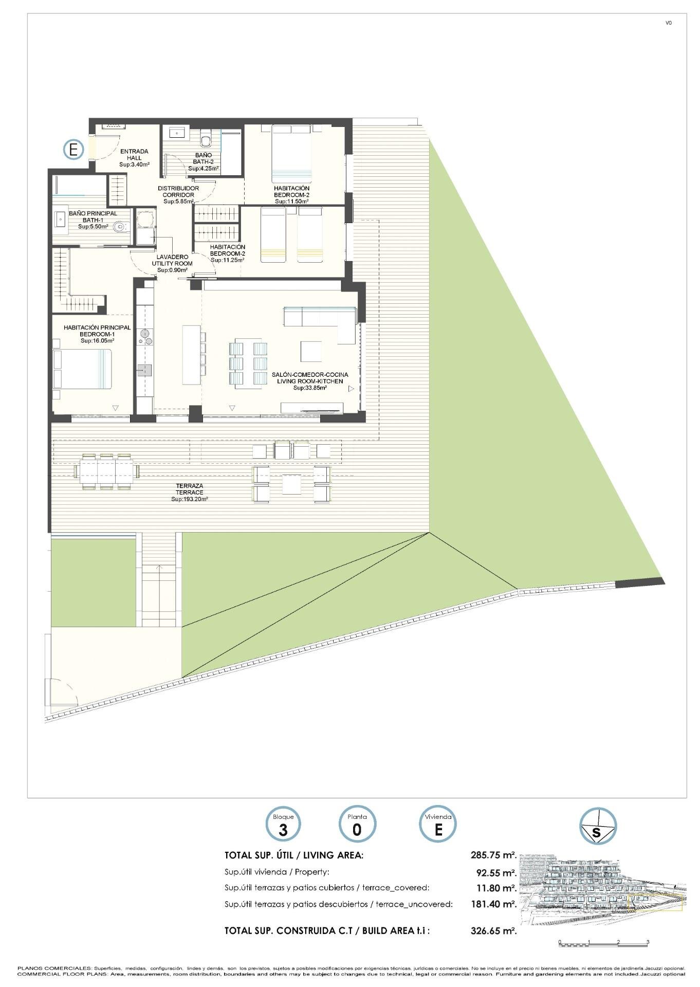 Wohnung zum Kauf provisionsfrei 525.000 € 4 Zimmer 100 m²<br/>Wohnfläche FINESTRAT