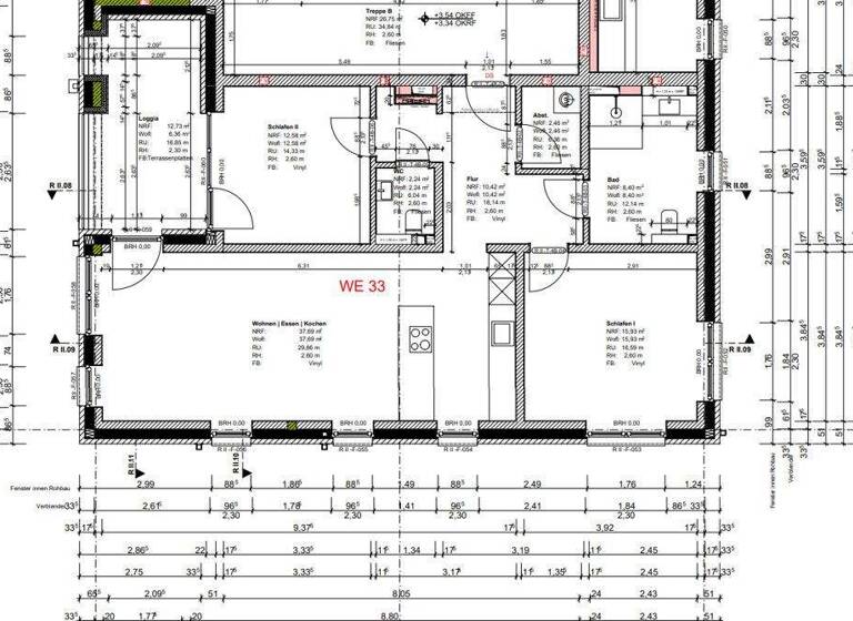 Wohnung zur Miete - Erstbezug 1.435 € 3 Zimmer 96,1 m² 1. Geschoss Nelson-Mandela-Ring 64a Bürgerfelde Oldenburg 26127