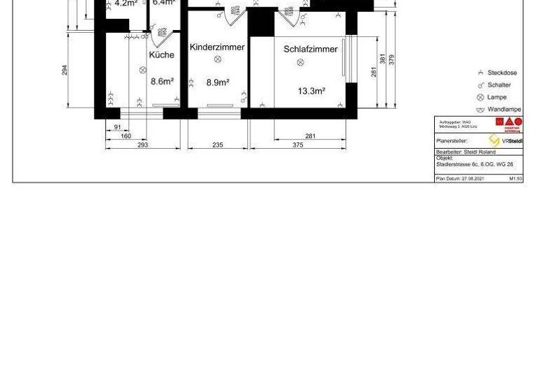 Wohnung zur Miete 632 € 3 Zimmer 71 m² 6. Geschoss Stadlerstraße 6c Waldegg Linz 4020