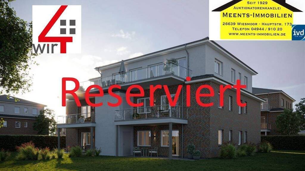 Wohnung zum Kauf - Erstbezug provisionsfrei 489.000 € 4 Zimmer 148,3 m² frei ab sofort Wiesmoor 26639