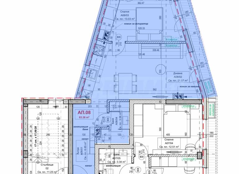 Studio zum Kauf 140.000 € 2 Zimmer 77,3 m² Sofia