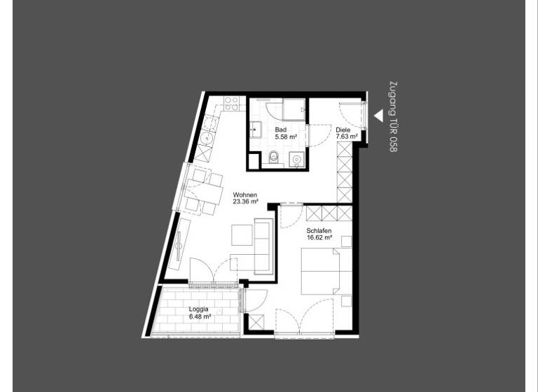 Wohnung zum Kauf - Erstbezug 286.700 € 2 Zimmer 53,2 m² 3. Geschoss Gudrunstraße Wien 1100