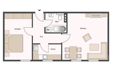 Wohnung zur Miete 350 € 2 Zimmer 50,8 m² 1. Geschoss Heidestraße 3 Salzmannstraße Magdeburg 39112