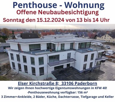 Penthouse zum Kauf provisionsfrei 784.900 € 3 Zimmer 156,4 m² 2. Geschoss Elser Kirchstraße 8 Elsen Paderborn 33106