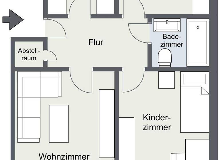 Wohnung zum Kauf 265.000 € 3 Zimmer 67 m² Westenviertel Regensburg 93049
