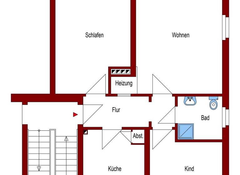 Wohnung zum Kauf provisionsfrei 179.000 € 3 Zimmer 63,9 m² 1. Geschoss Wilhelm-Busch-Straße 16 Eversten Oldenburg 26131