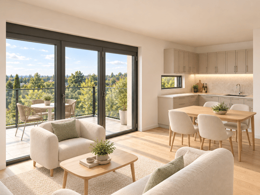 Wohnung zum Kauf - Neubau provisionsfrei 615.000 € 4,5 Zimmer 97,7 m² Geschoss 1/4 Lange Straße 13 Neckarhausen Nürtingen 72622