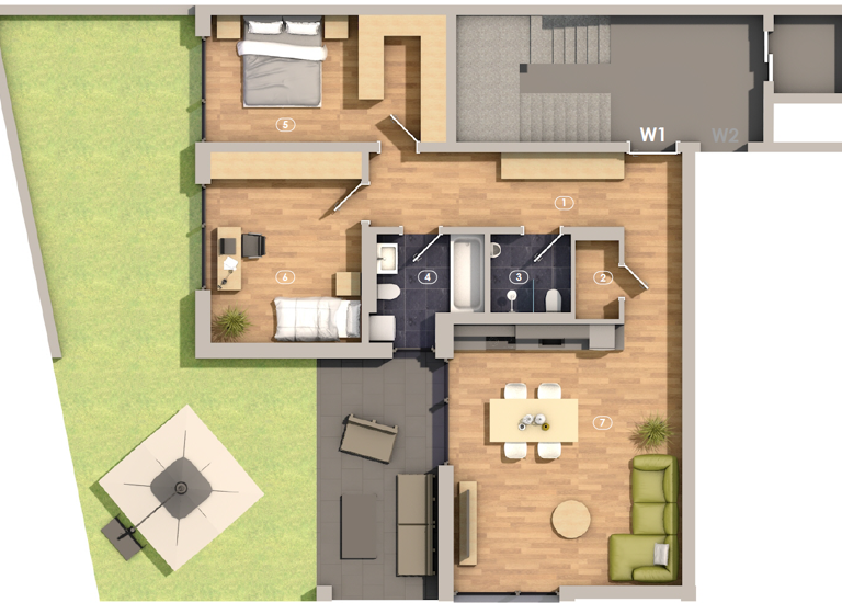 Wohnung zum Kauf provisionsfrei 374.000 € 3 Zimmer 102,1 m² 1. Geschoss frei ab sofort Hergenstadter Straße 3 Adelsheim 74740