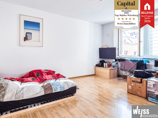 Studio zur Miete 449 € 1 Zimmer 49 m² 1. Geschoss frei ab 01.05.2026 Goethestraße 9 Altstadt Würzburg 97072