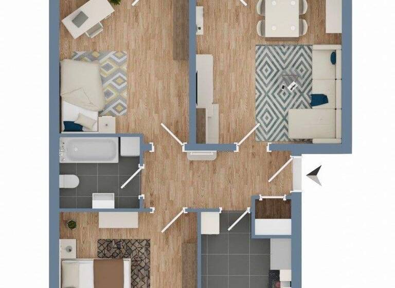 Wohnung zum Kauf 89.000 € 3 Zimmer 70,6 m² 2. Geschoss Wengern Wetter 58300