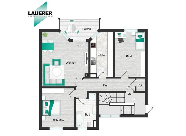 Wohnung zur Miete 830 € 3 Zimmer 76 m² Herzogenaurach 91074