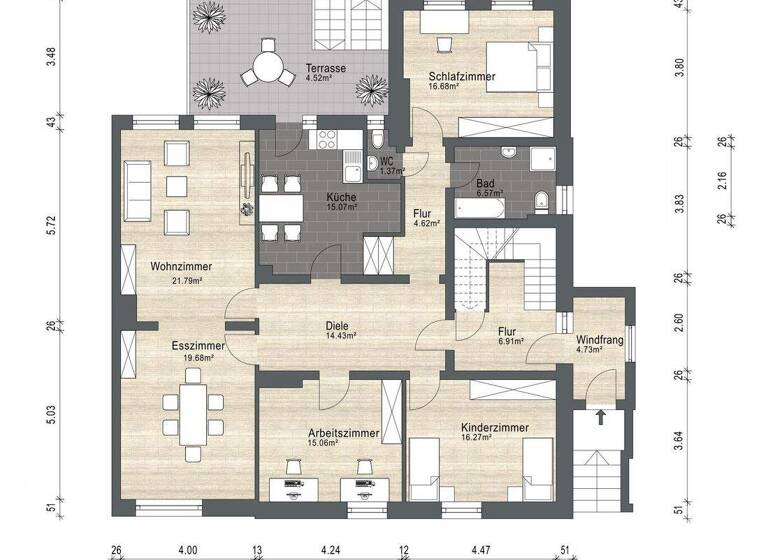 Wohnung zum Kauf 185.000 € 5 Zimmer 136,1 m² Rees 46459