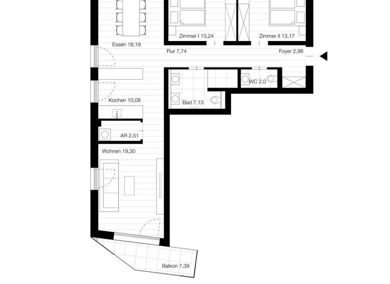 Wohnung zum Kauf 1.359.000 € 4 Zimmer 109 m² 2. Geschoss Garmisch Garmisch-Partenkirchen 82467