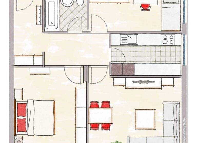 Wohnung zum Kauf 117.000 € 3 Zimmer 60 m² 3. Geschoss Barmen Wuppertal 42275