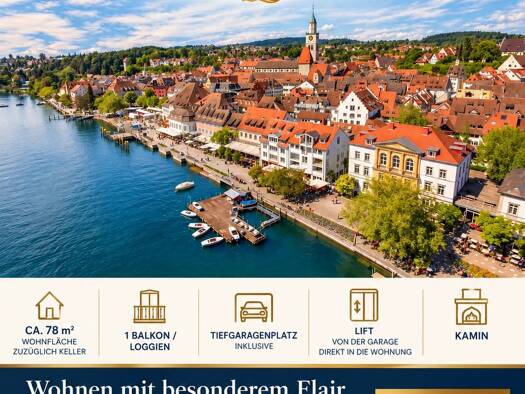 Wohnung zur Miete 997 € 2 Zimmer 78 m² Geschoss 2/3 frei ab 15.12.2026 Überlingen Überlingen 88662