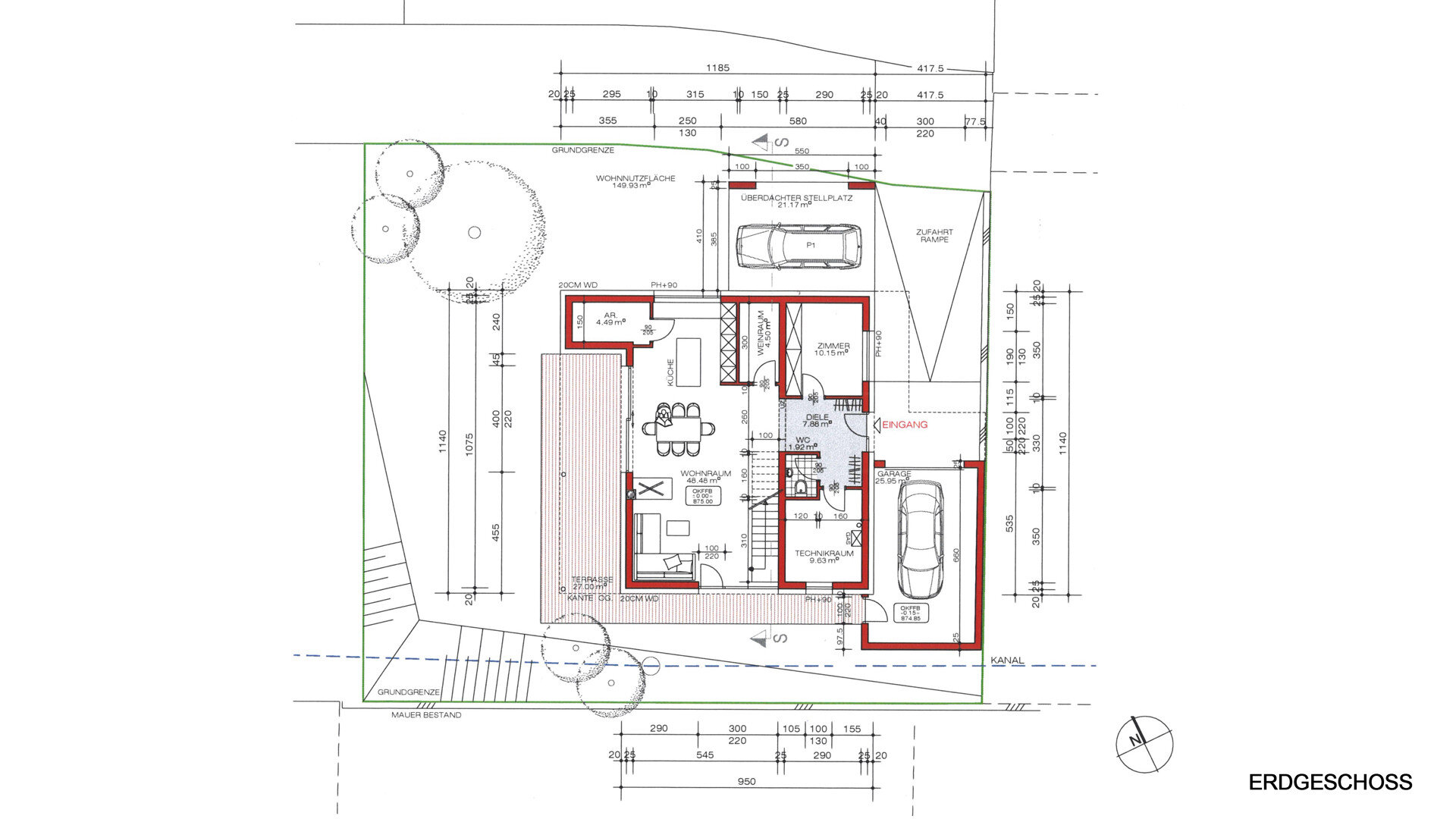 Einfamilienhaus zum Kauf 1.290.000 € 5 Zimmer 150 m²<br/>Wohnfläche 481 m²<br/>Grundstück Grinzens 6095