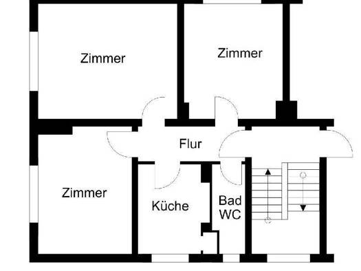 Wohnung zur Miete 397 € 3 Zimmer 63,9 m² 4. Geschoss Eichendorffstraße 34 Lehe Bremerhaven 27576