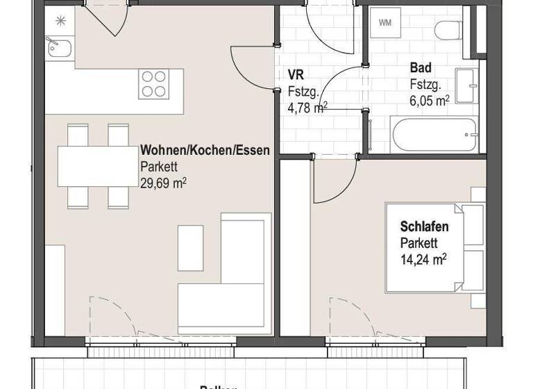 Wohnung zum Kauf provisionsfrei 491.072 € 2 Zimmer 57,5 m² Gnigl Salzburg 5020