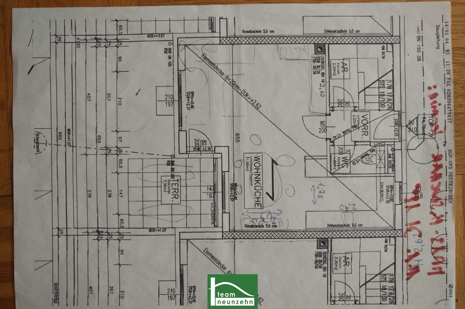 Reihenmittelhaus zum Kauf provisionsfrei 398.000 € 3 Zimmer 74,7 m²<br/>Wohnfläche Johann Scheider-Gasse 1-3 Seyring 2201